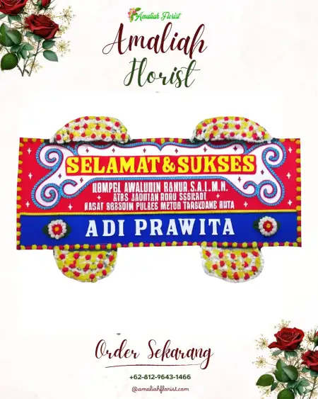 Papan Bunga Ucapan Selamat Pasrujambe